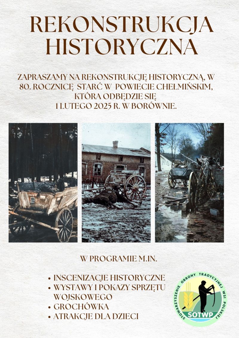 001 Kocioł Toruński – 1945 (Inscenizacja Historyczna) (Borówno 1) (1 lutego 2025 r.) – plakat