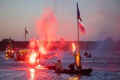 Łodzie na Wiśle