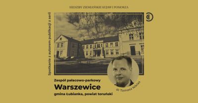 Książka dr Tomasza Niklasa „Zespół pałacowo – parkowy Warszewice” (czołówka)