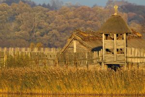 Boczny widok fortu